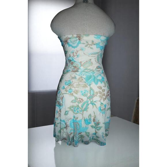 Rhapsody Floral Strapless Dress – Size S – Made in USA - Picture 5 of 10